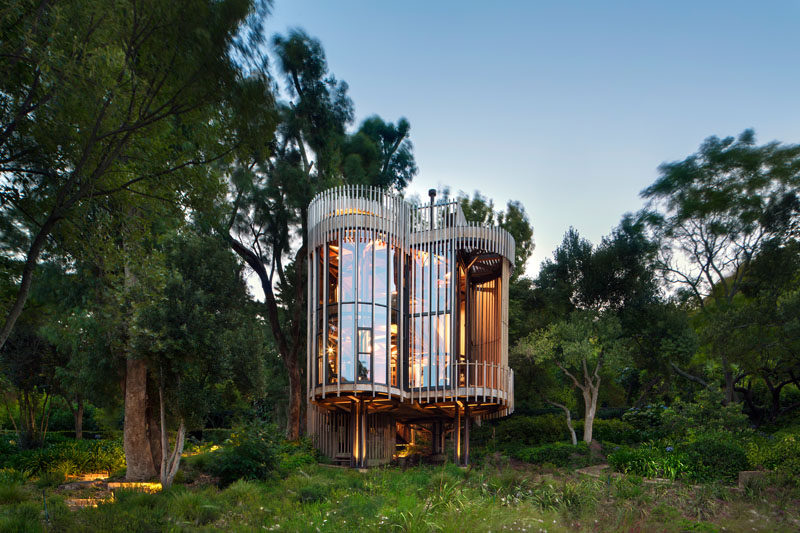 Architecture and interior design firm Malan Vorster, have designed the House Paarman Tree House in Cape Town, South Africa.