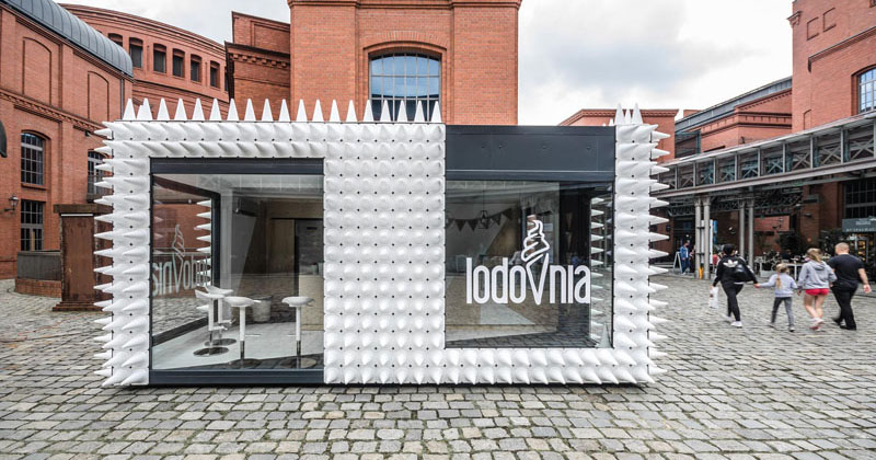 Almost 1,000 Cones Cover This Ice Cream Shop In Poland