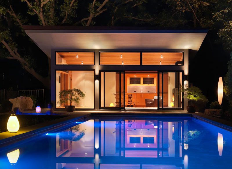 Flavin Architects Design A Poolside Guest House Overlooking The Ocean In Gloucester, Massachusetts