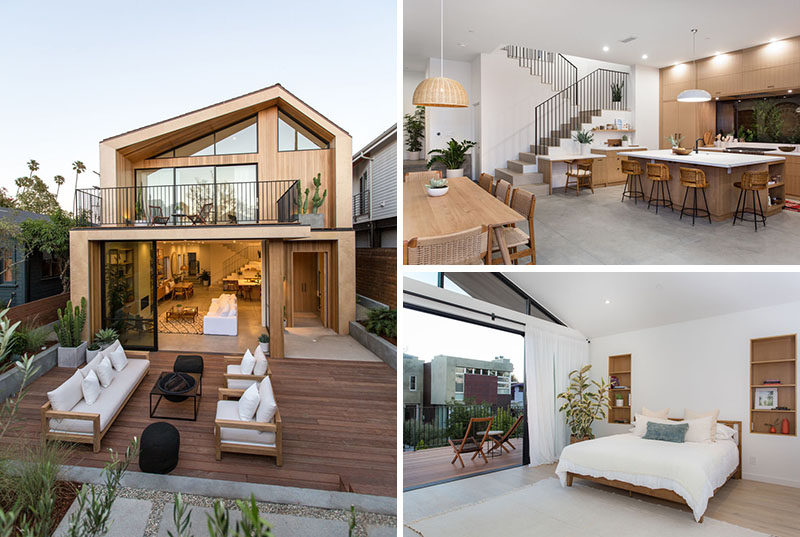 Architectural studio Electric Bowery have recently designed and built a new house in Venice Beach, California, that takes inspiration from mid-century Scandinavian design as well as the surrounding architecture of neighboring homes.