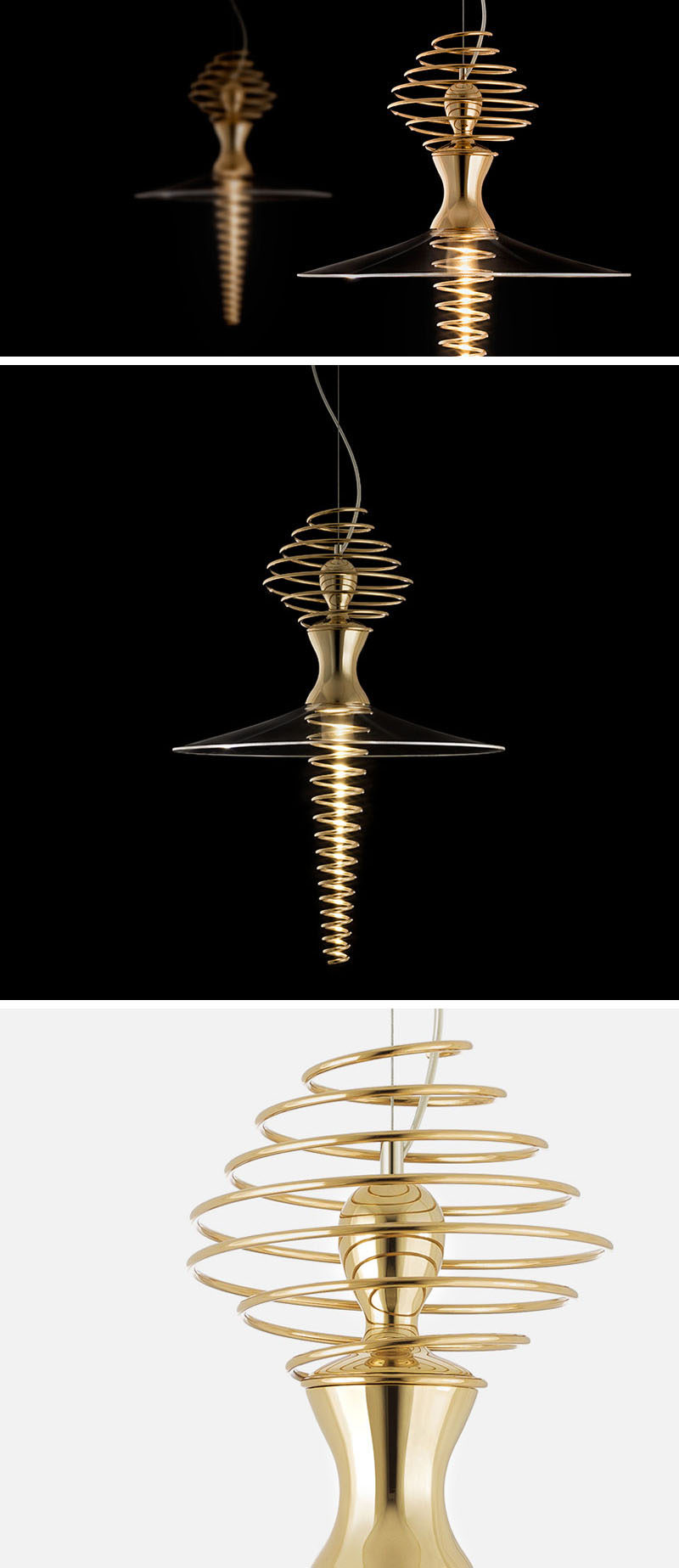 The Mia Ballerina pendant lamp was inspired by the shape of a ballerina when she spins. #ModernLighting #Modern #Lighting #PendantLight #Design 