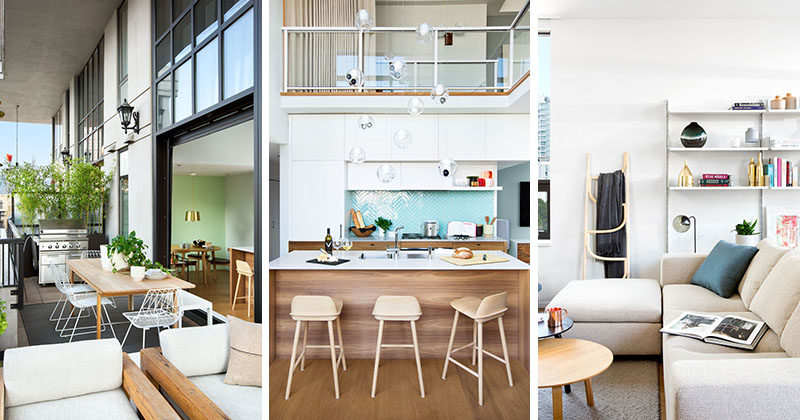 Interior design firm Falken Reynolds have completed design of a modern loft in Vancouver, for a couple that split their time between the Canadian city and New York.