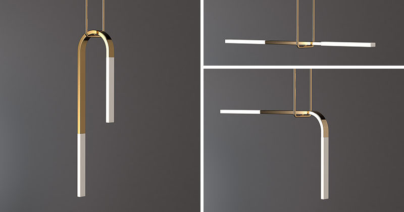 Design studio Porcelain Bear, have created the Acrobat pendant light collection, that's a series of modern lights that have illuminated translucent porcelain arms supported by a suspended minimalist trapeze, much like when an acrobat is performing.