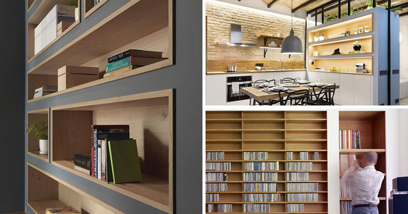 8 Inspirational Examples Of Built In Shelves Lined With Wood