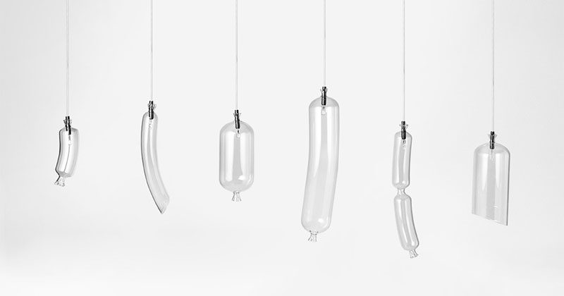 This Lighting Collection Is Designed To Look Like Sausages In A Butcher Shop