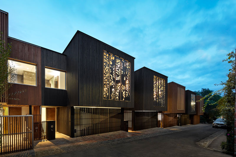Artistic Laser Cut Screens Are A Creative Feature On These Homes In Australia