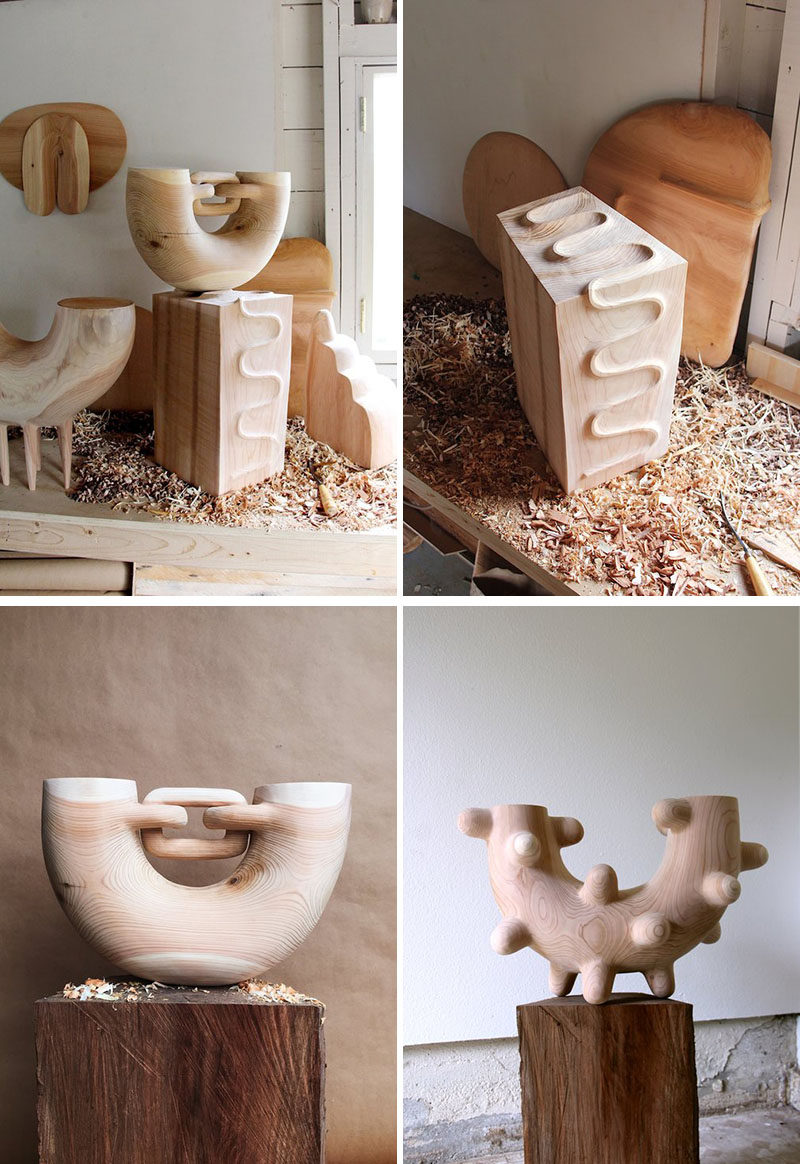 Ariele Alasko Makes These Creative Wood Sculptures And Home Decor Items