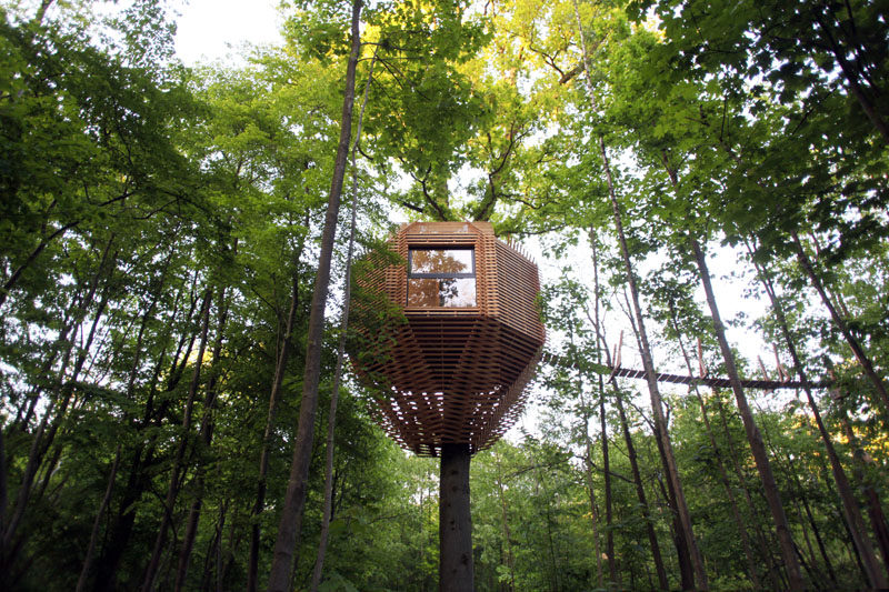 The ORIGIN Tree House Sits Within A Forest In France