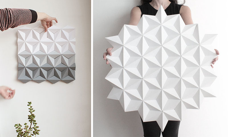 Kinga Kubowicz Has Created Moduuli, A Collection Of Geometric Origami Wall Art
