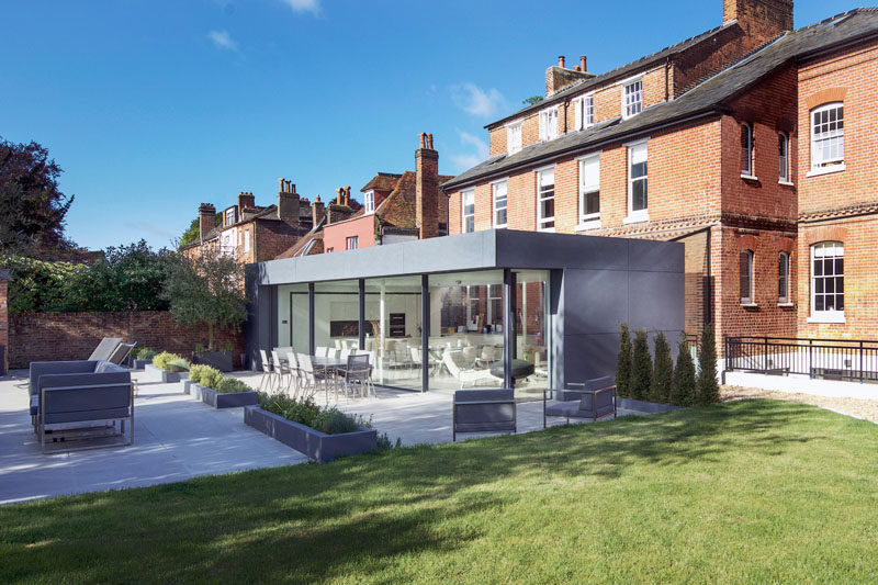 This Modern Extension Acts As A Bridge Between The Garden And The Original Red Brick Home