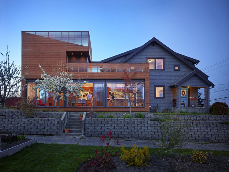 A Modern Addition Was Added To This Home In Seattle, Washington