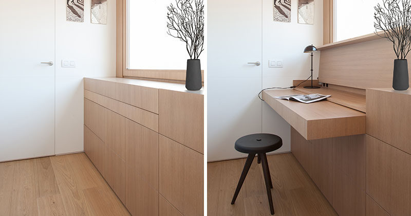 Design Detail ? This Built-In Desk Can Be Hidden Away When Not In Use