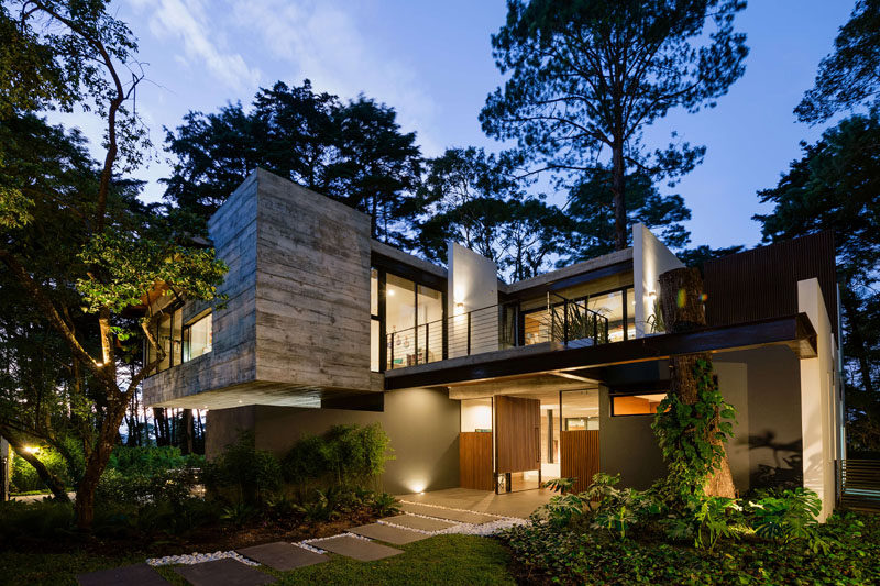 Paz Arquitectura Have Designed A Concrete House That?s Surrounded By A Forest