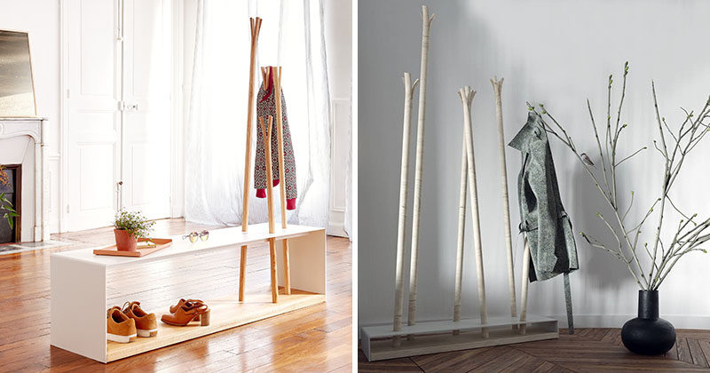 Designer shop coat rack