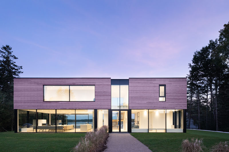Canadian firm Omar Gandhi Architect have recently completed a modern coastal cottage in Chester, Nova Scotia, that was designed as a summer home for a family. #ModernHouse #HouseDesign #ModernArchitecture