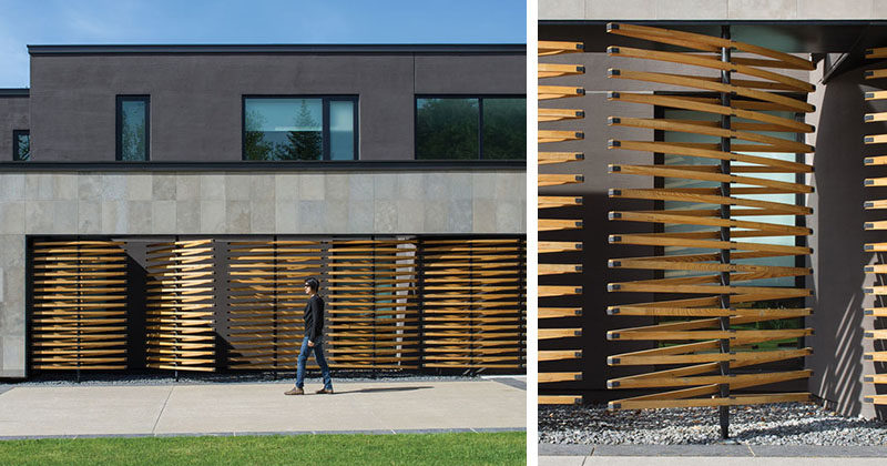 Architectural Design Detail ? Pivoting Wood Screens