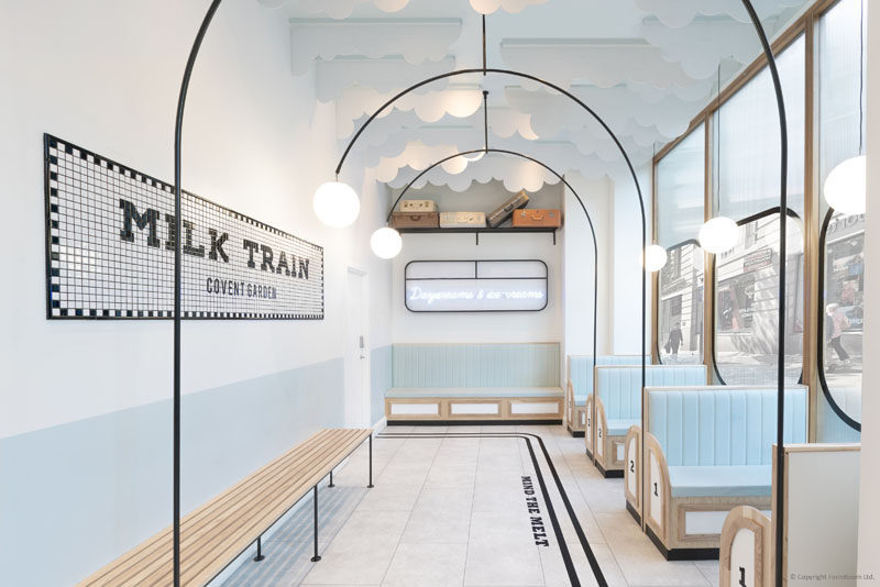 The Milk Train Ice Cream Cafe Was Inspired By British Trains And Their Stations