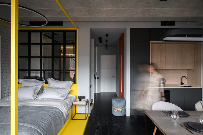 Cartelle Design đã hoàn thành nội thất của một căn hộ nhỏ ở Moscow, Nga, cho một phụ nữ trẻ muốn có một không gian hiện đại và phong cách. #ModernApemony #SmallApemony #InteriorDesign