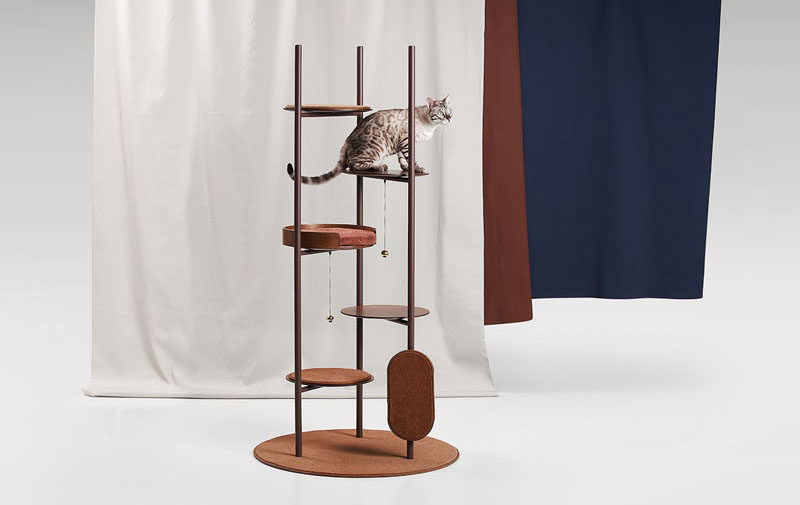 A Cat Tree Designed To Blend In With The Interiors Of Modern Contemporary Homes