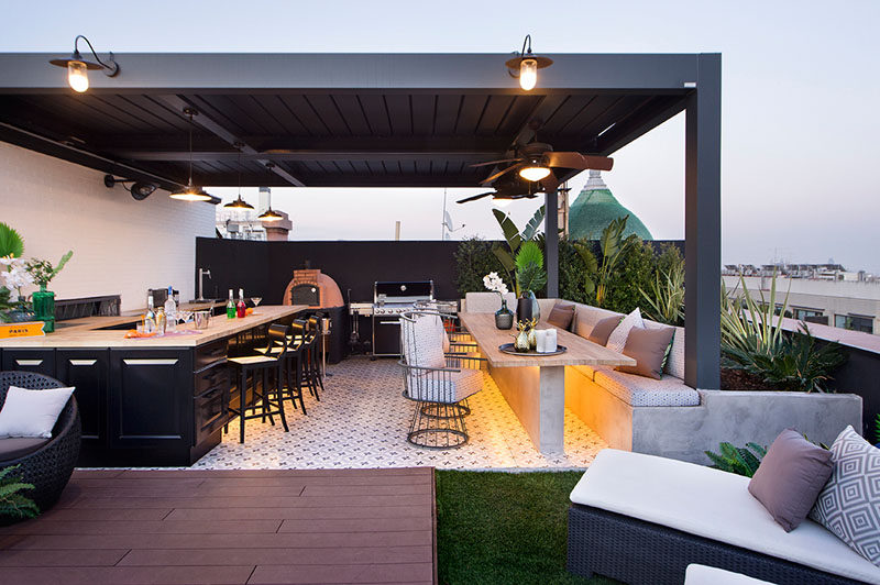 This Apartment In Barcelona Was Completed With A Rooftop Entertaining Space