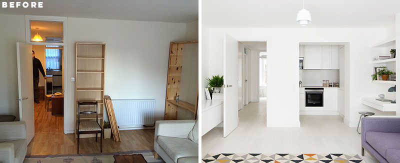 Before And After ? This Small Apartment In London Was Redesigned To Feel Larger