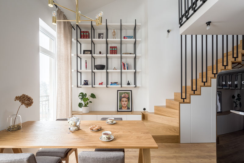 This Small Apartment Includes A Mezzanine To Increase The Living Space