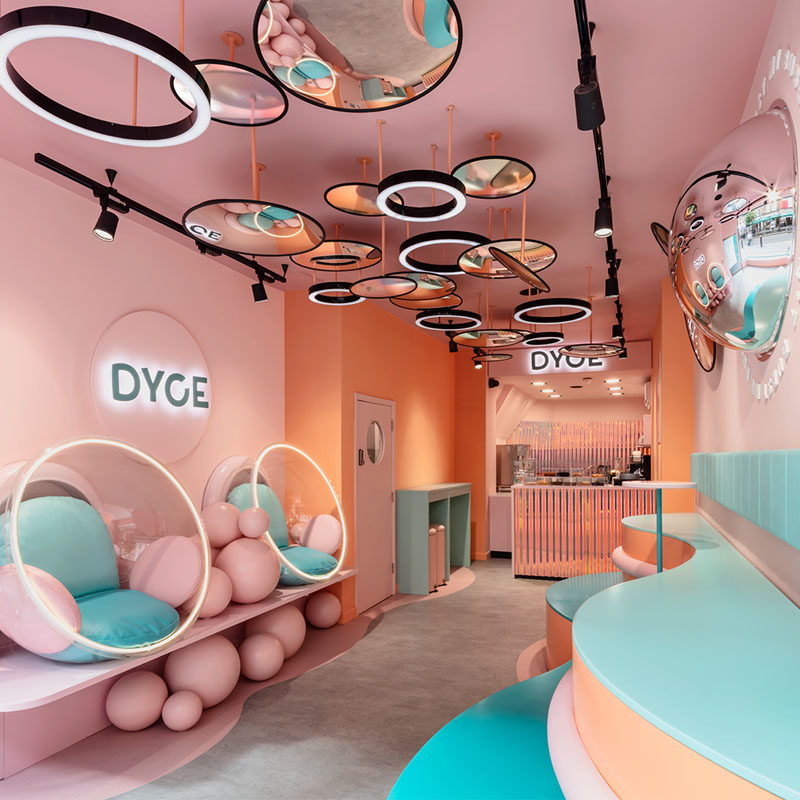 DYCE Dessert Bar Has Opened In London With A Pastel Pink Interior