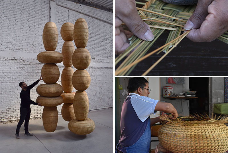 The ?Floating Towers? Hanging Woven Sculptures