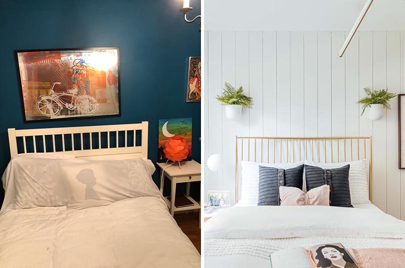 Before And After ? A Dark Room Is Transformed Into A Bright And Contemporary Girl?s Bedroom