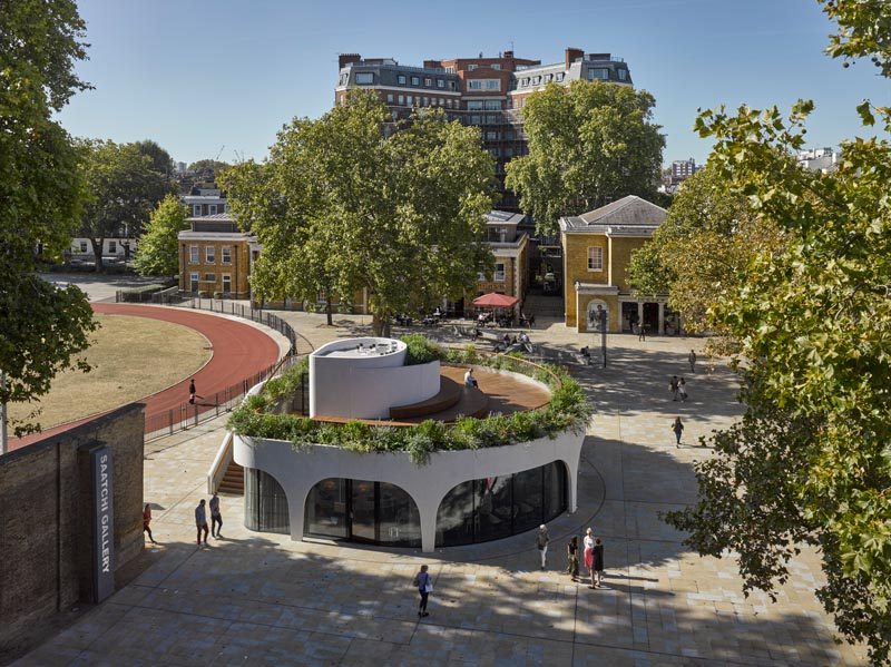 The Vardo Restaurant In London Has A Spiraling Design With A Rooftop Deck