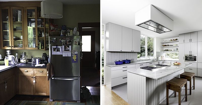 Before & After ? A Brighter And Larger Kitchen For A Renovated Seattle Home