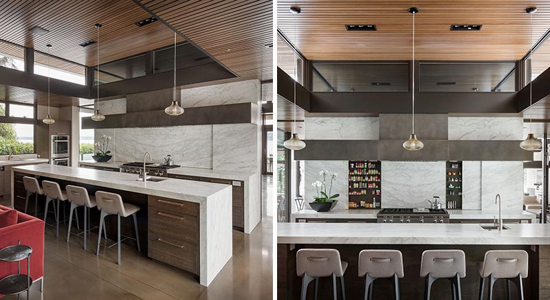 A Hidden Spice Rack Keeps This Kitchen Uncluttered But Always Ready For Cooking