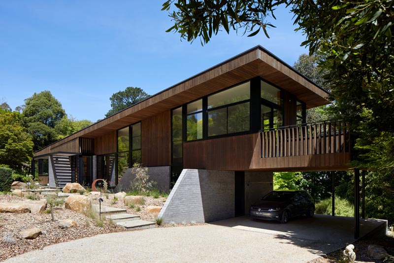 Timbercrete And Ironbark Were Combined For The Exterior Of This New House In Australia