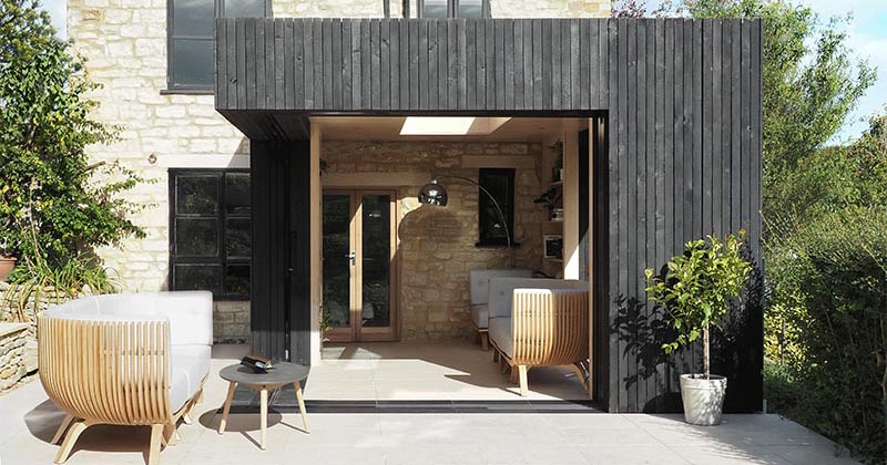 This Reading Room Opens Up To The Backyard For Quiet Moments