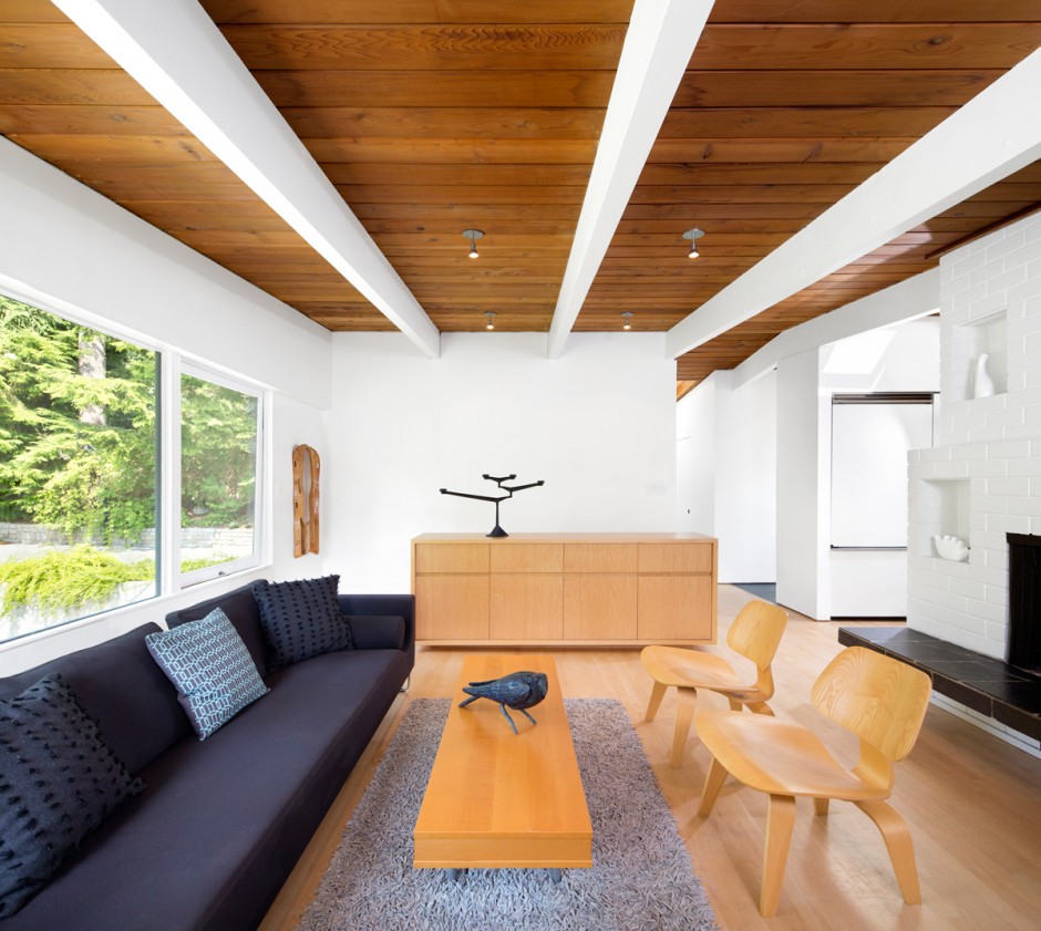 This 1950s post and beam house in Vancouver gets a contemporary renovation