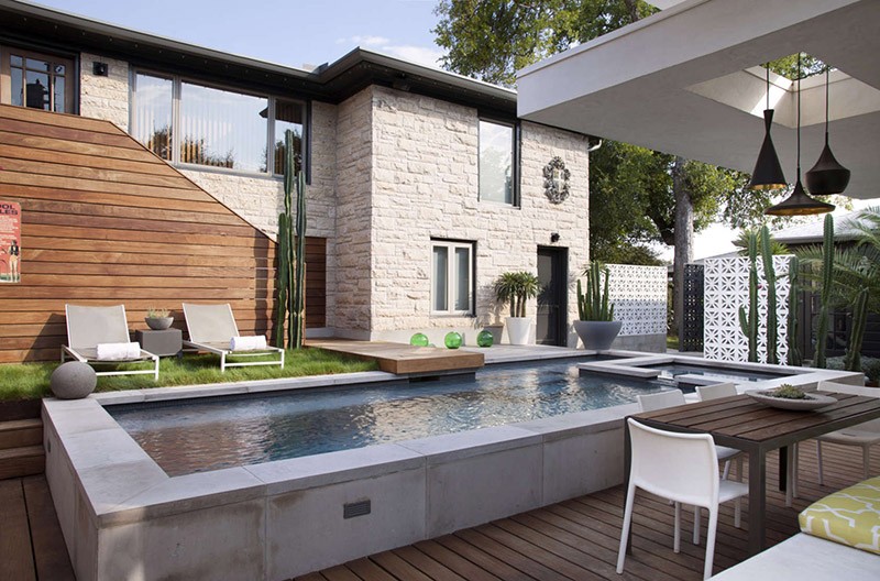 A Contemporary Pool Cabana