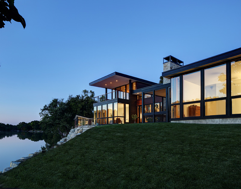 Rock River House by Bruns Architecture