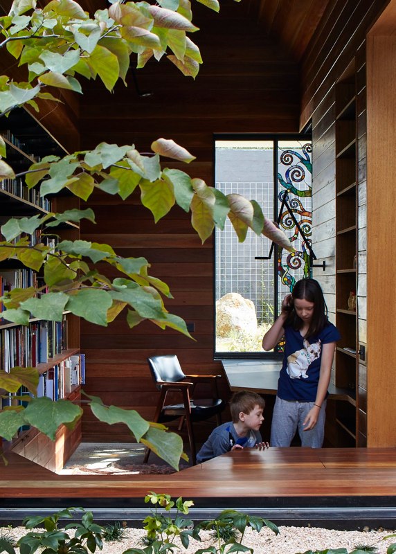 This Home's Study Library Is An Oasis Of Learning