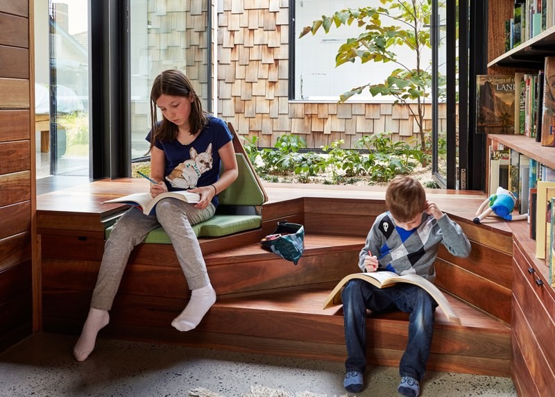 This Home's Study Library Is An Oasis Of Learning