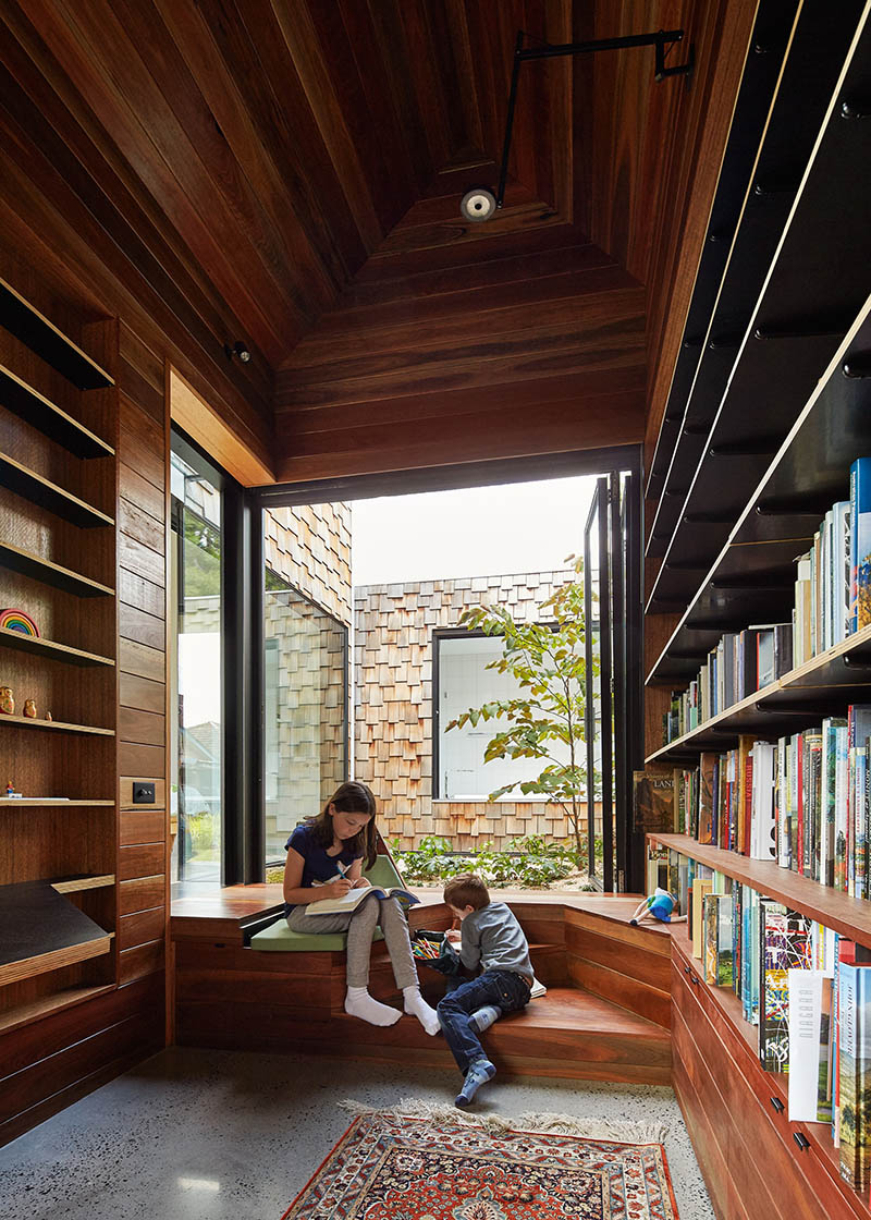 This Home's Study Library Is An Oasis Of Learning