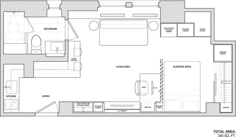 New York City Micro-Apartment By Allen + Killcoyne Architects