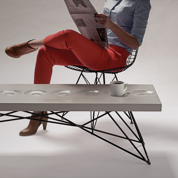 Orson Concrete Coffee Table By Brandon Gore