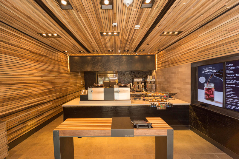 Starbucks Opens Its First Express Format Store On Wall Street