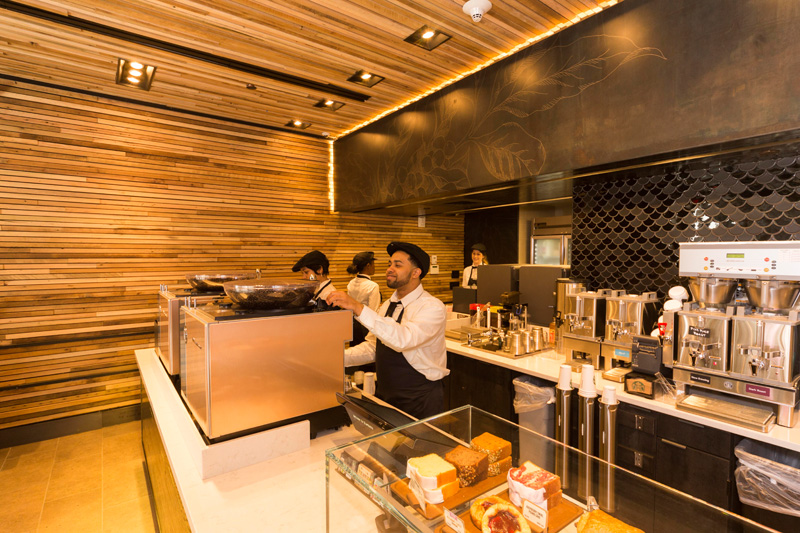 Starbucks Opens Its First Express Format Store On Wall Street