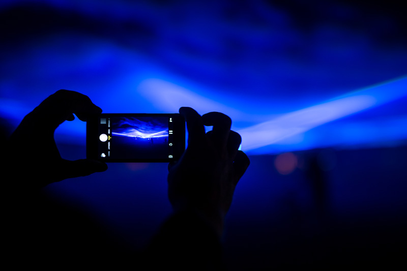 Artist Daan Roosegaarde Floods Museum Square In Amsterdam