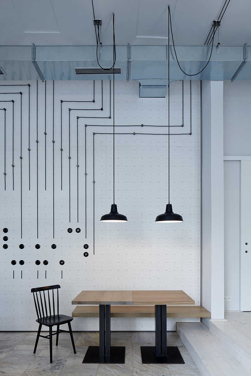 A White Minimalist Bistro In Prague