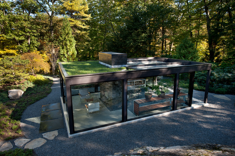 Glass House In The Garden By Flavin Architects And Zen Associates