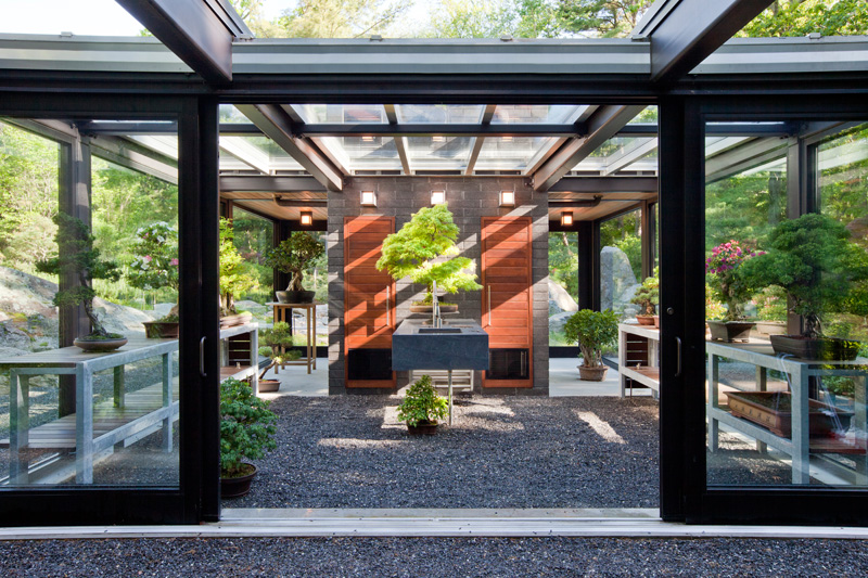 Glass House In The Garden By Flavin Architects And Zen Associates