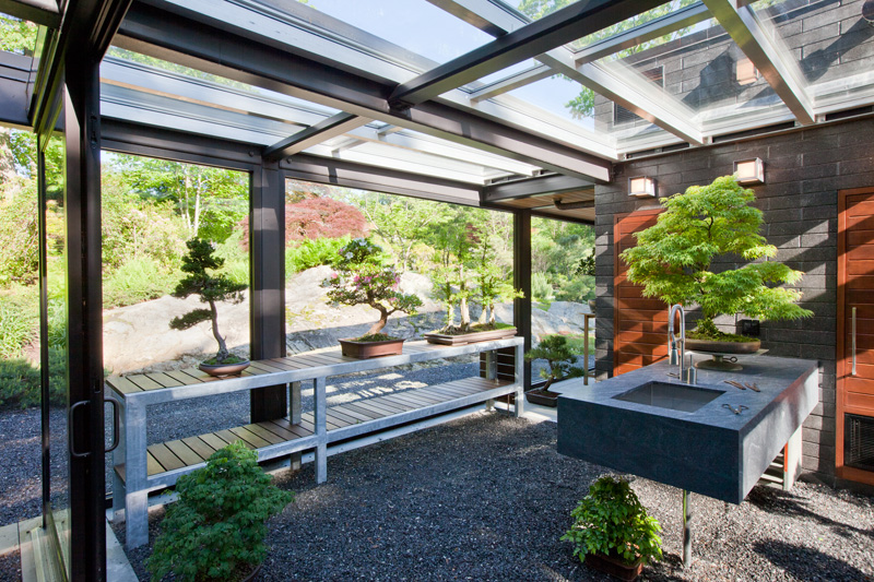 Glass House In The Garden By Flavin Architects And Zen Associates