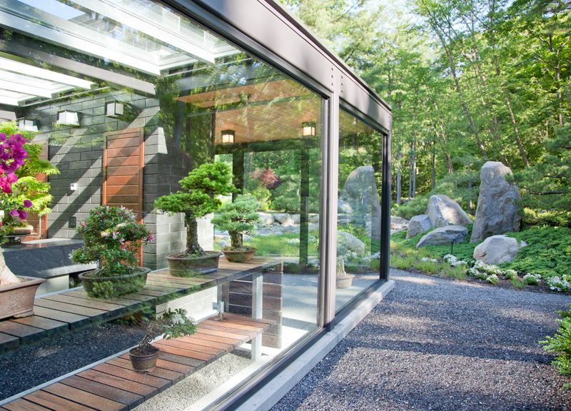Glass House In The Garden By Flavin Architects And Zen Associates